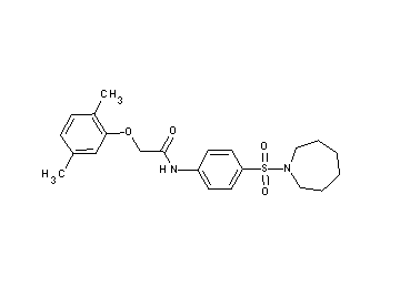 N-[4-(1-azepanylsulfonyl)phenyl]-2-(2,5-dimethylphenoxy)acetamide