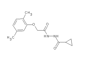 N'-[2-(2,5-dimethylphenoxy)acetyl]cyclopropanecarbohydrazide - Click Image to Close