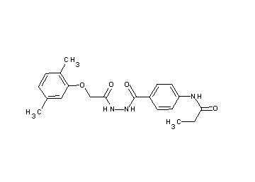 N-[4-({2-[(2,5-dimethylphenoxy)acetyl]hydrazino}carbonyl)phenyl]propanamide