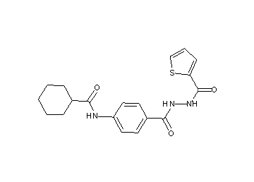 N-(4-{[2-(2-thienylcarbonyl)hydrazino]carbonyl}phenyl)cyclohexanecarboxamide