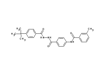 N-(4-{[2-(4-tert-butylbenzoyl)hydrazino]carbonyl}phenyl)-3-methylbenzamide