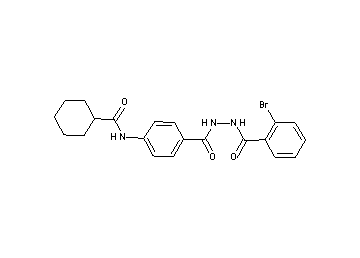 N-(4-{[2-(2-bromobenzoyl)hydrazino]carbonyl}phenyl)cyclohexanecarboxamide