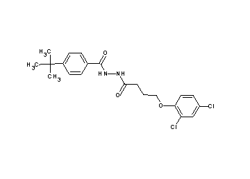 4-tert-butyl-N'-[4-(2,4-dichlorophenoxy)butanoyl]benzohydrazide