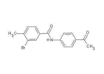 N-(4-acetylphenyl)-3-bromo-4-methylbenzamide