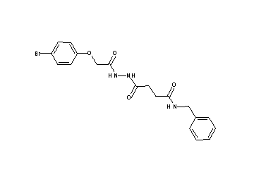 N-benzyl-4-{2-[(4-bromophenoxy)acetyl]hydrazino}-4-oxobutanamide