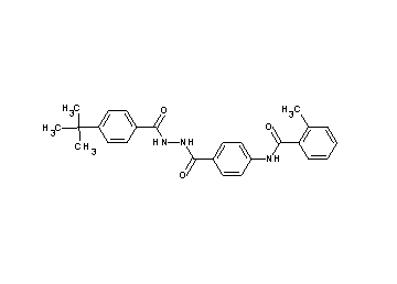 N-(4-{[2-(4-tert-butylbenzoyl)hydrazino]carbonyl}phenyl)-2-methylbenzamide - Click Image to Close
