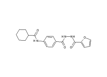 N-(4-{[2-(2-furoyl)hydrazino]carbonyl}phenyl)cyclohexanecarboxamide