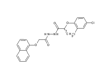 2-(2,4-dichlorophenoxy)-N'-[(1-naphthyloxy)acetyl]propanohydrazide