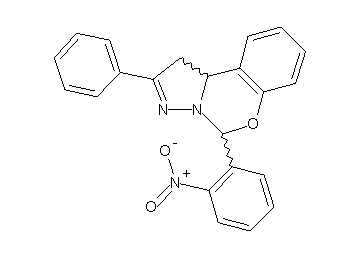 5-(2-nitrophenyl)-2-phenyl-1,10b-dihydropyrazolo[1,5-c][1,3]benzoxazine
