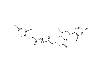 N'1,N'5-bis[(2,4-dibromophenoxy)acetyl]pentanedihydrazide - Click Image to Close