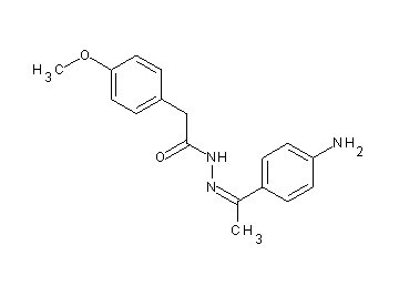 N'-[1-(4-aminophenyl)ethylidene]-2-(4-methoxyphenyl)acetohydrazide - Click Image to Close