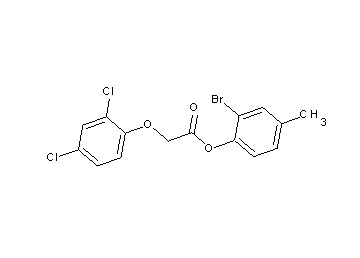 2-bromo-4-methylphenyl (2,4-dichlorophenoxy)acetate 2-bromo-4-methylphenyl (2,4-dichlorophenoxy)acetate