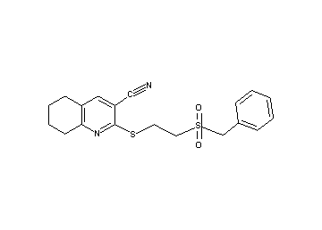 2-{[2-(benzylsulfonyl)ethyl]sulfanyl}-5,6,7,8-tetrahydro-3-quinolinecarbonitrile