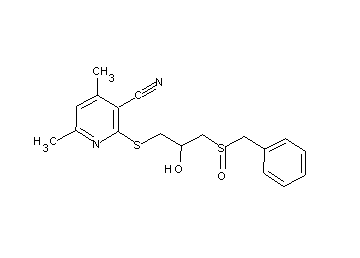 2-{[3-(benzylsulfinyl)-2-hydroxypropyl]sulfanyl}-4,6-dimethylnicotinonitrile