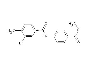 methyl 4-[(3-bromo-4-methylbenzoyl)amino]benzoate