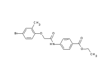 ethyl 4-{[(4-bromo-2-methylphenoxy)acetyl]amino}benzoate - Click Image to Close
