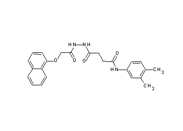 N-(3,4-dimethylphenyl)-4-{2-[(1-naphthyloxy)acetyl]hydrazino}-4-oxobutanamide