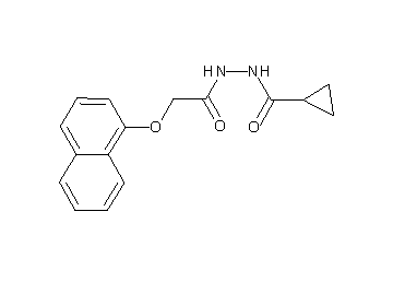 N'-[2-(1-naphthyloxy)acetyl]cyclopropanecarbohydrazide