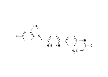 N-[4-({2-[(4-bromo-2-methylphenoxy)acetyl]hydrazino}carbonyl)phenyl]propanamide