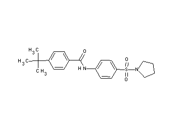 4-tert-butyl-N-[4-(1-pyrrolidinylsulfonyl)phenyl]benzamide