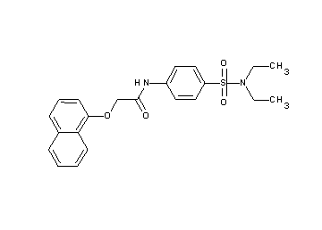 N-{4-[(diethylamino)sulfonyl]phenyl}-2-(1-naphthyloxy)acetamide