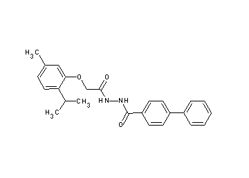 N'-[2-(2-isopropyl-5-methylphenoxy)acetyl]-4-biphenylcarbohydrazide