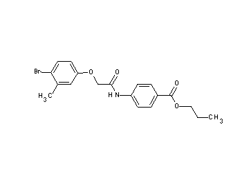 propyl 4-{[(4-bromo-3-methylphenoxy)acetyl]amino}benzoate
