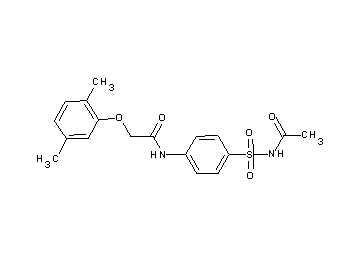 N-{4-[(acetylamino)sulfonyl]phenyl}-2-(2,5-dimethylphenoxy)acetamide