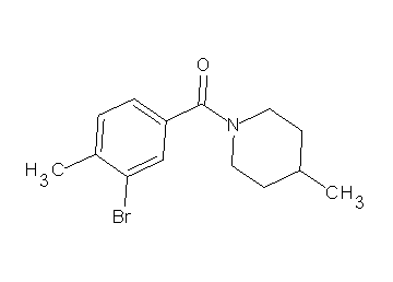 1-(3-bromo-4-methylbenzoyl)-4-methylpiperidine