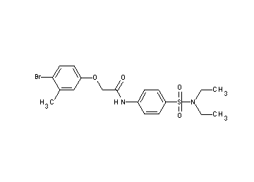 2-(4-bromo-3-methylphenoxy)-N-{4-[(diethylamino)sulfonyl]phenyl}acetamide