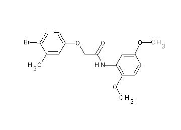 2-(4-bromo-3-methylphenoxy)-N-(2,5-dimethoxyphenyl)acetamide