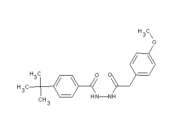 4-tert-butyl-N'-[(4-methoxyphenyl)acetyl]benzohydrazide