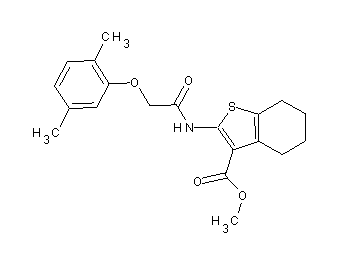 methyl 2-{[(2,5-dimethylphenoxy)acetyl]amino}-4,5,6,7-tetrahydro-1-benzothiophene-3-carboxylate