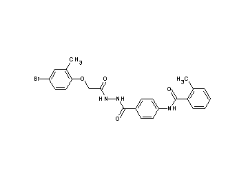 N-[4-({2-[(4-bromo-2-methylphenoxy)acetyl]hydrazino}carbonyl)phenyl]-2-methylbenzamide - Click Image to Close