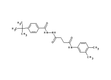 4-[2-(4-tert-butylbenzoyl)hydrazino]-N-(3,4-dimethylphenyl)-4-oxobutanamide - Click Image to Close
