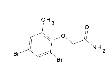 2-(2,4-dibromo-6-methylphenoxy)acetamide 2-(2,4-dibromo-6-methylphenoxy)acetamide
