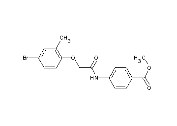 methyl 4-{[(4-bromo-2-methylphenoxy)acetyl]amino}benzoate