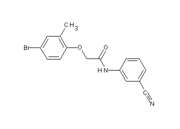 2-(4-bromo-2-methylphenoxy)-N-(3-cyanophenyl)acetamide
