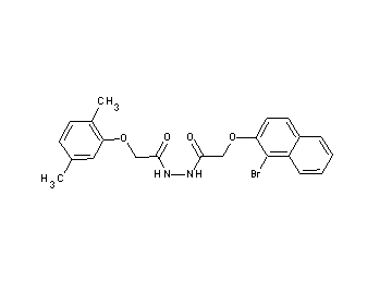 2-[(1-bromo-2-naphthyl)oxy]-N'-[(2,5-dimethylphenoxy)acetyl]acetohydrazide - Click Image to Close