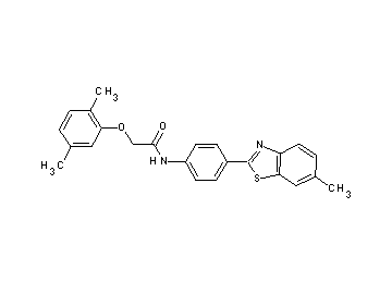2-(2,5-dimethylphenoxy)-N-[4-(6-methyl-1,3-benzothiazol-2-yl)phenyl]acetamide