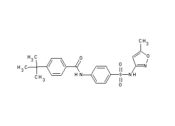4-tert-butyl-N-(4-{[(5-methyl-3-isoxazolyl)amino]sulfonyl}phenyl)benzamide