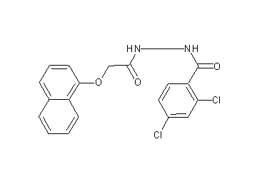 2,4-dichloro-N'-[(1-naphthyloxy)acetyl]benzohydrazide