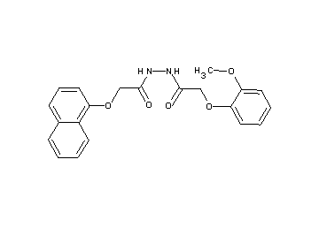 2-(2-methoxyphenoxy)-N'-[(1-naphthyloxy)acetyl]acetohydrazide