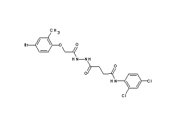 4-{2-[(4-bromo-2-methylphenoxy)acetyl]hydrazino}-N-(2,4-dichlorophenyl)-4-oxobutanamide
