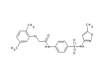 2-(2,5-dimethylphenoxy)-N-(4-{[(5-methyl-3-isoxazolyl)amino]sulfonyl}phenyl)acetamide