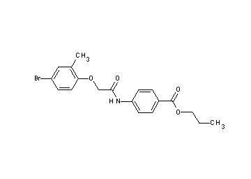 propyl 4-{[(4-bromo-2-methylphenoxy)acetyl]amino}benzoate
