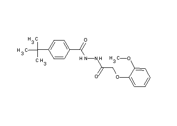4-tert-butyl-N'-[(2-methoxyphenoxy)acetyl]benzohydrazide - Click Image to Close