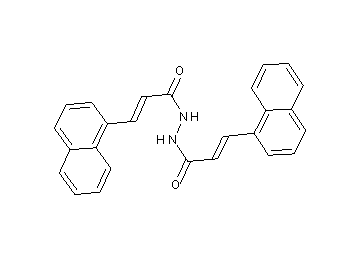 3-(1-naphthyl)-N'-[3-(1-naphthyl)acryloyl]acrylohydrazide (non-preferred name)