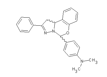 N,N-dimethyl-4-(2-phenyl-1,10b-dihydropyrazolo[1,5-c][1,3]benzoxazin-5-yl)aniline