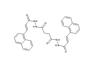 N'1,N'4-bis[3-(1-naphthyl)acryloyl]succinohydrazide
